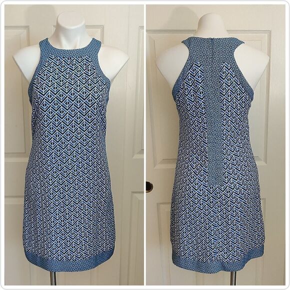 Pink Martini geometric sleeveless shift dress sz S - Picture 2 of 7